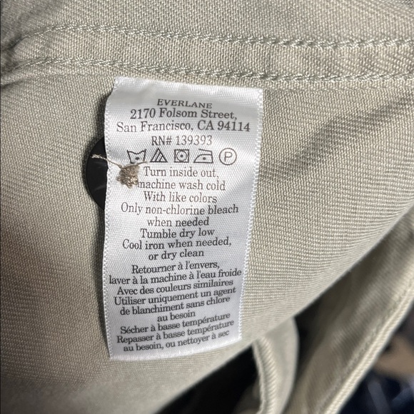 Everlane The Utility Pant In Buttersoft Sage Green Barrel Leg Pants Size 4 - Picture 6 of 7